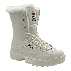 Fila Disruptor Women's Fur Top White Fashion Boots 5HM00544-125